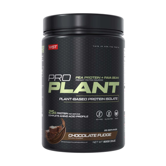 VAST PRO PLANT chocolate fudge plant based protein isolate tub