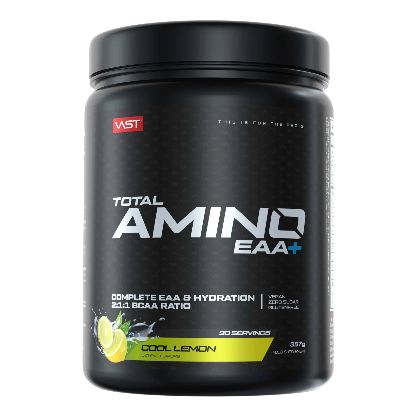 VAST Total Amino EAA 387g Cool Lemon intra workout amino drink