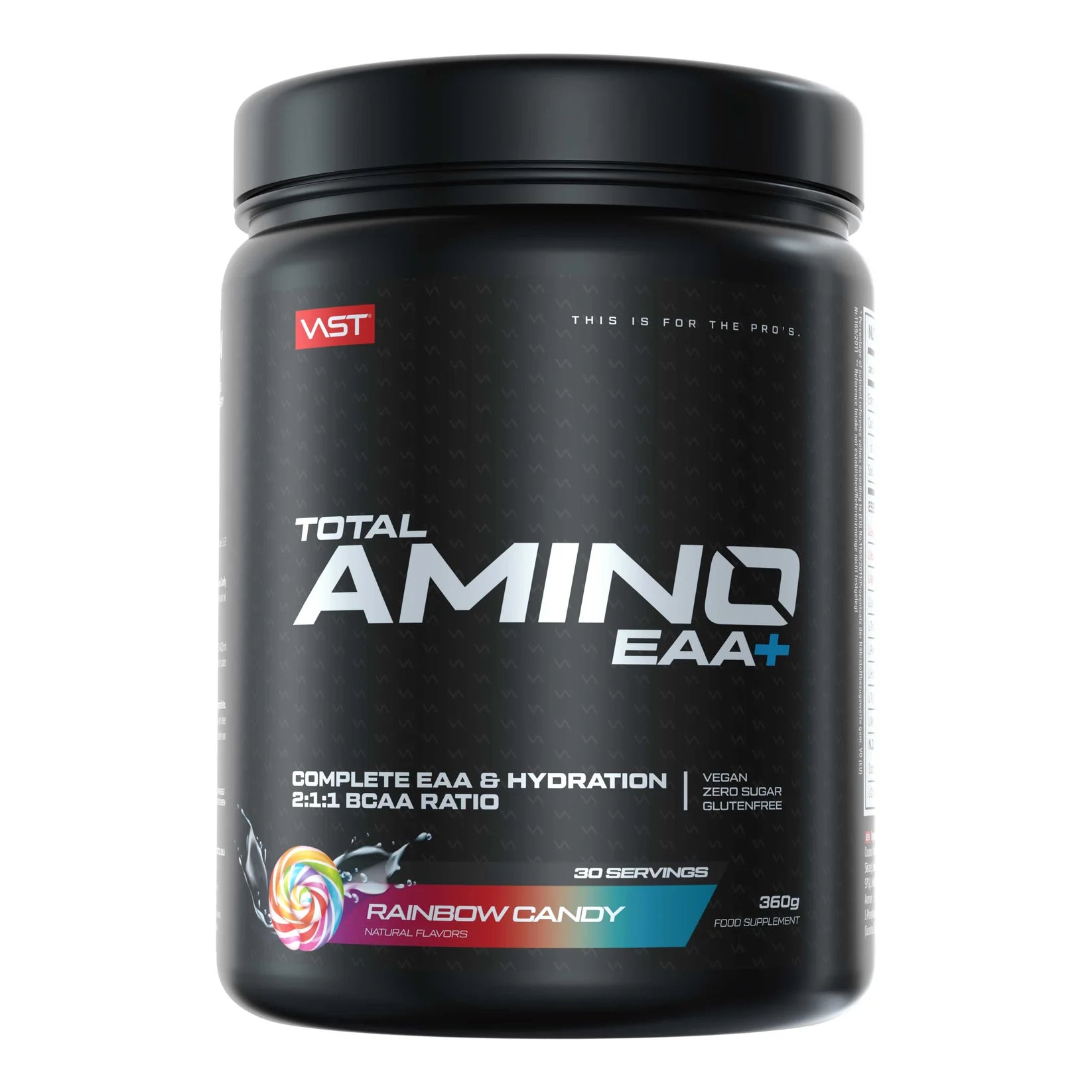 VAST Total Amino EAA 387g Rainbow Candy intra workout amino drink