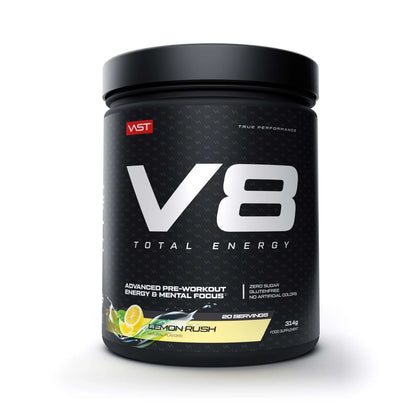 VAST V8 Total Energy pre workout Lemon Rush 20 servings 314g