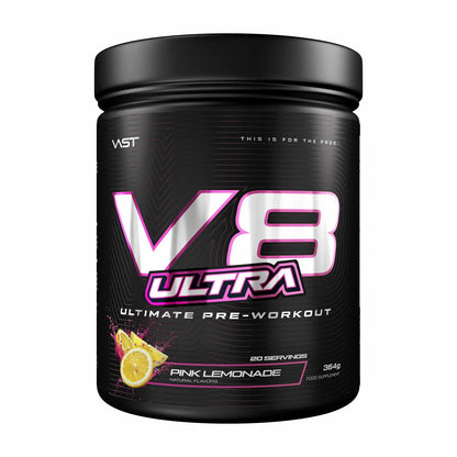 Vast Sports V8 Ultra Pre Workout Black Cherry Lime 20 Servings