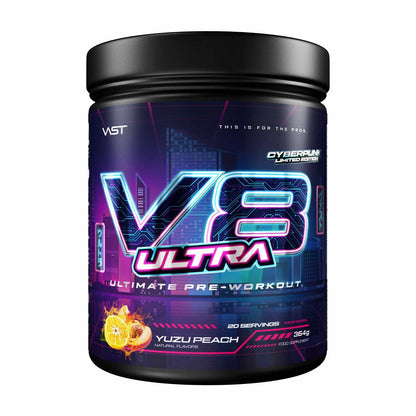 VAST V8 Ultra Ultimate Pre Workout Yuzu Peach 20 servings