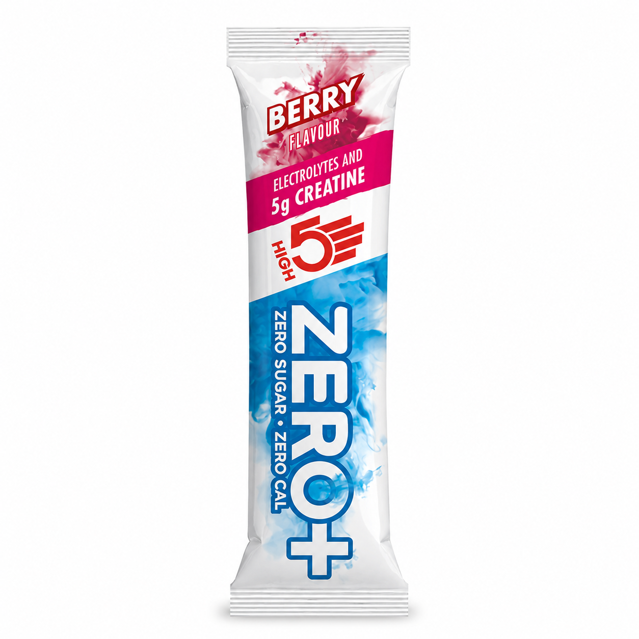 ZERO+ Berry flavour electrolyte and creatine single sachet containing 5g creatine and zero sugar